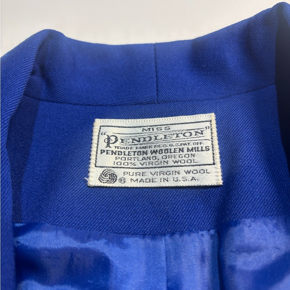 Pendleton Cobalt Blue Wool Blazer - image 2